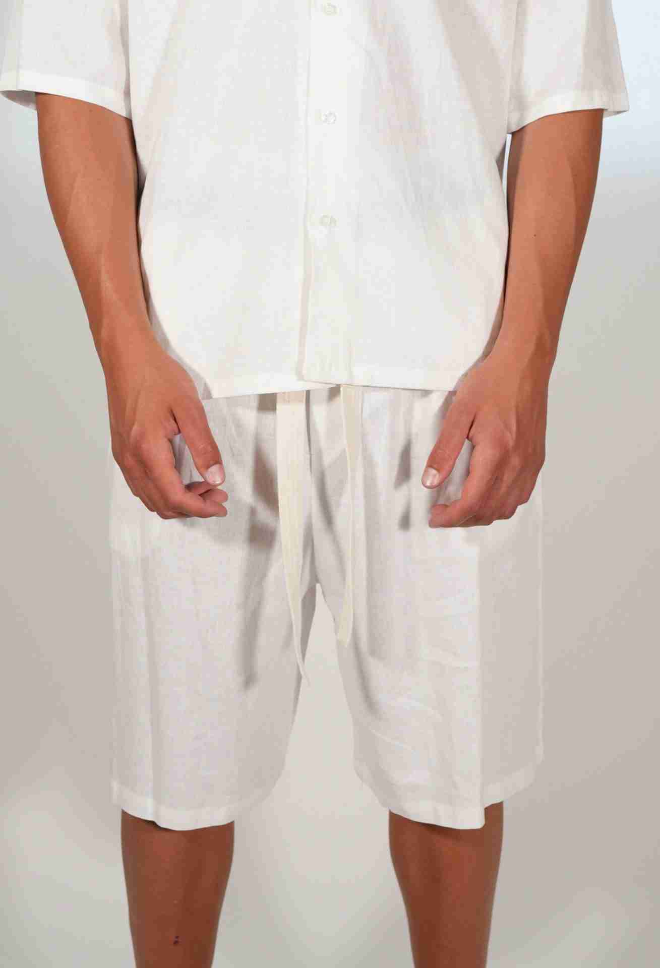 Coordinato lino white