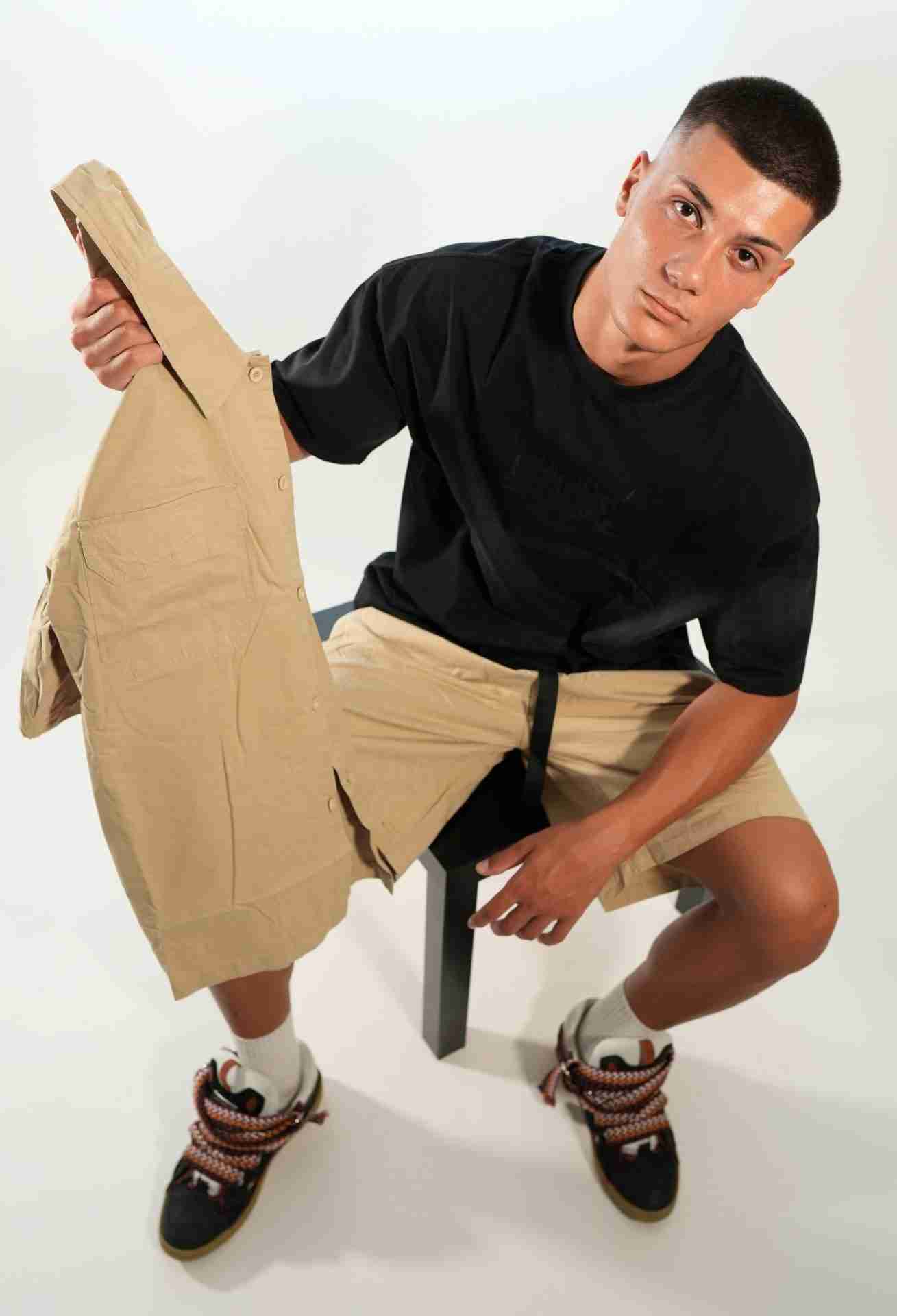 Coordinato beige in cotone
