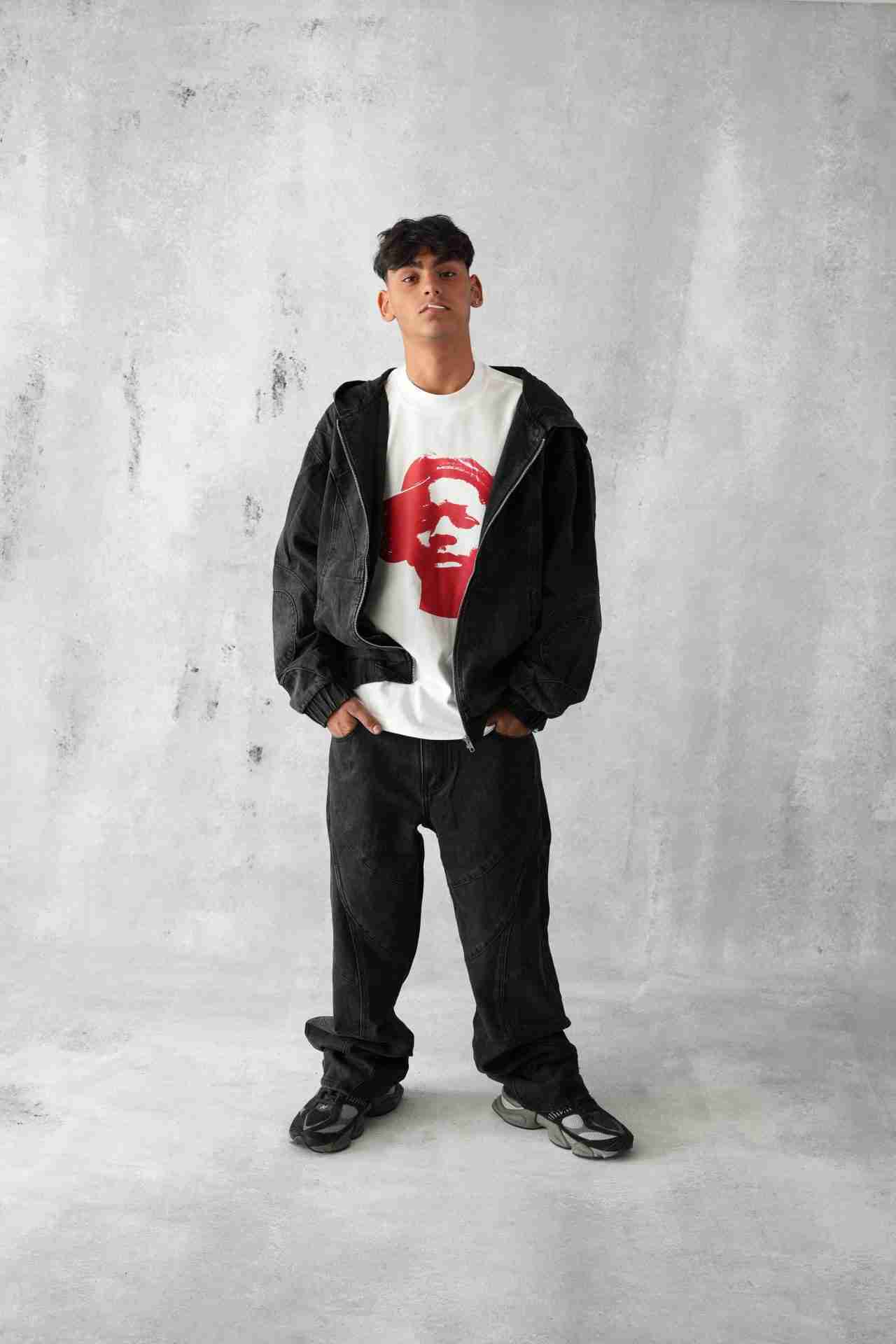 Coordinato black jeans