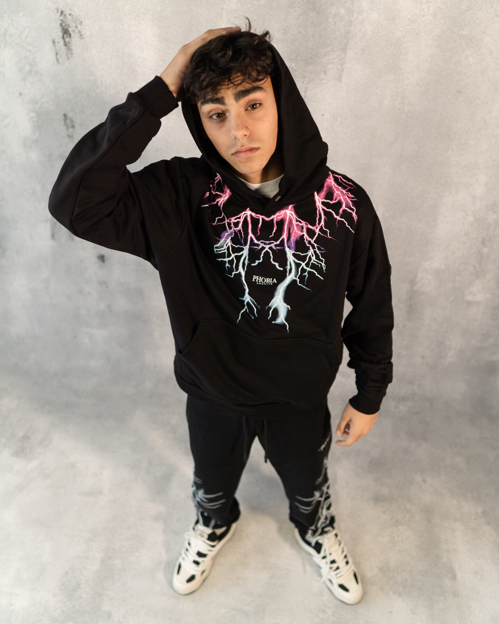 Felpa phobia lightning - immagine 3
