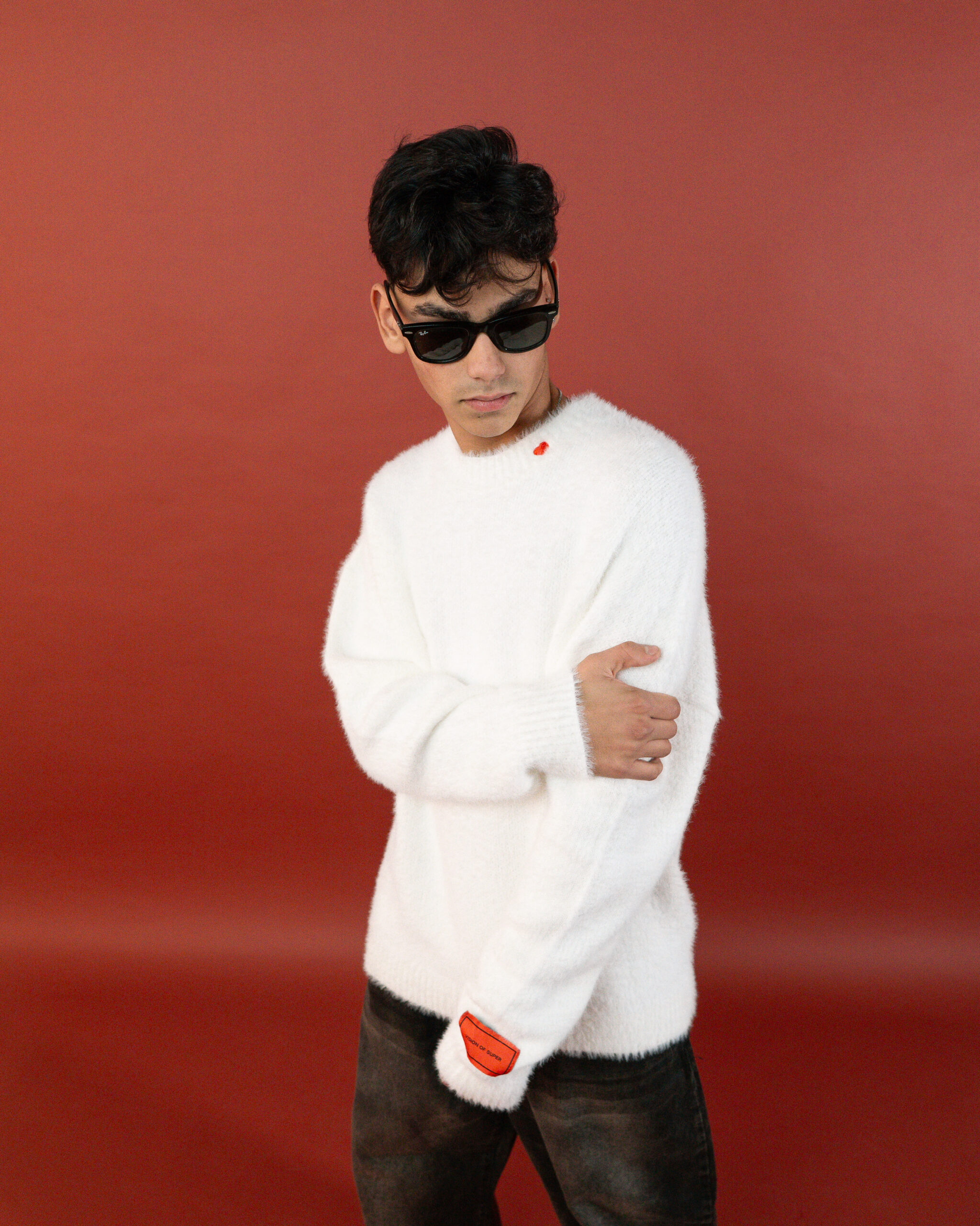 Maglione white vision of super in lana di alpaca