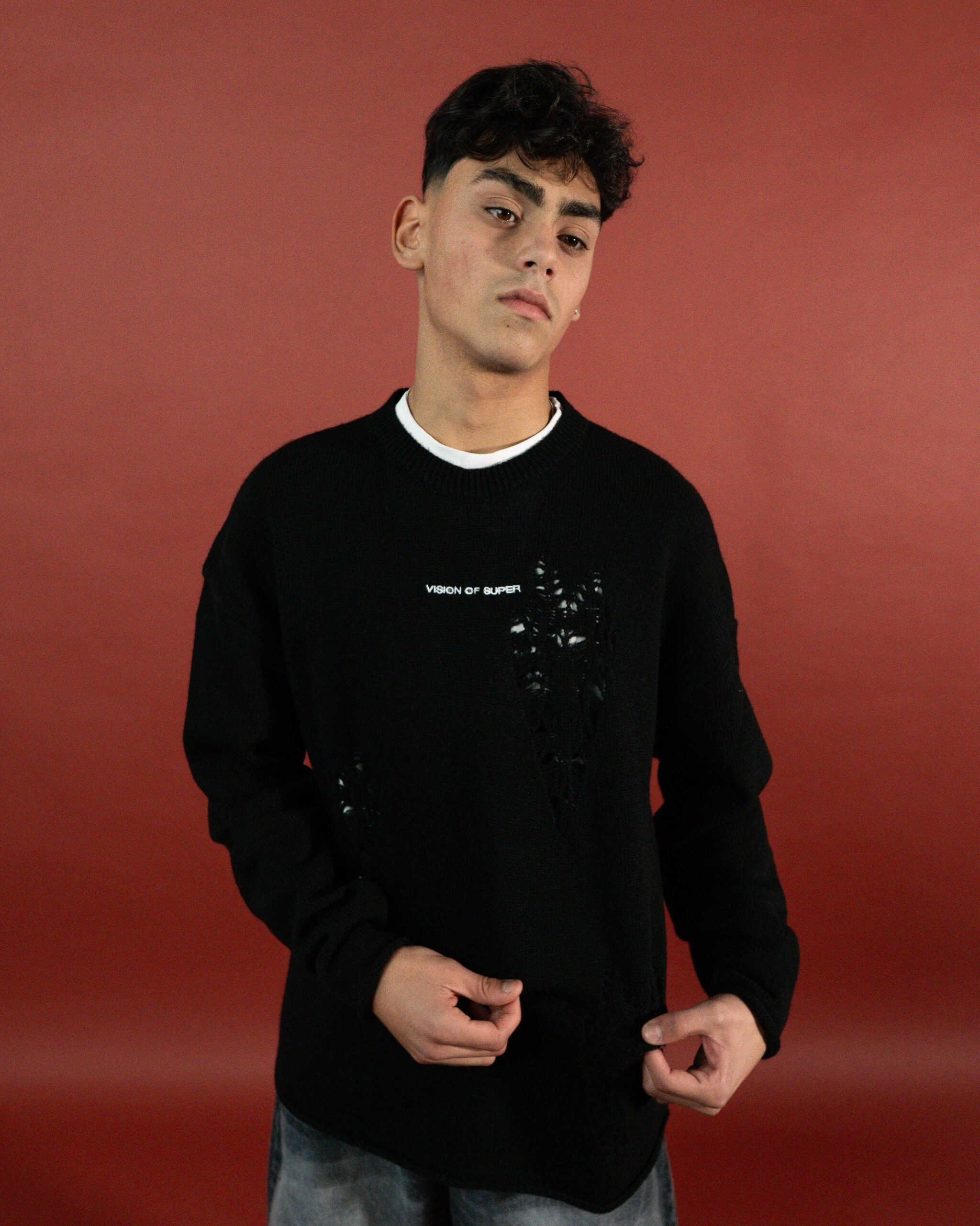 Maglione vision of super con rotture